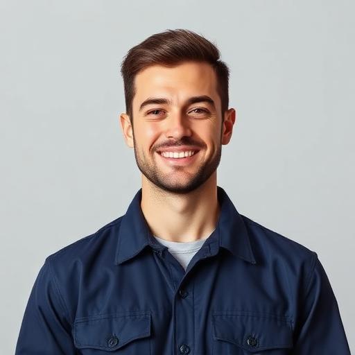 Portrait of John Davies, B1/B2 licensed aviation engineer